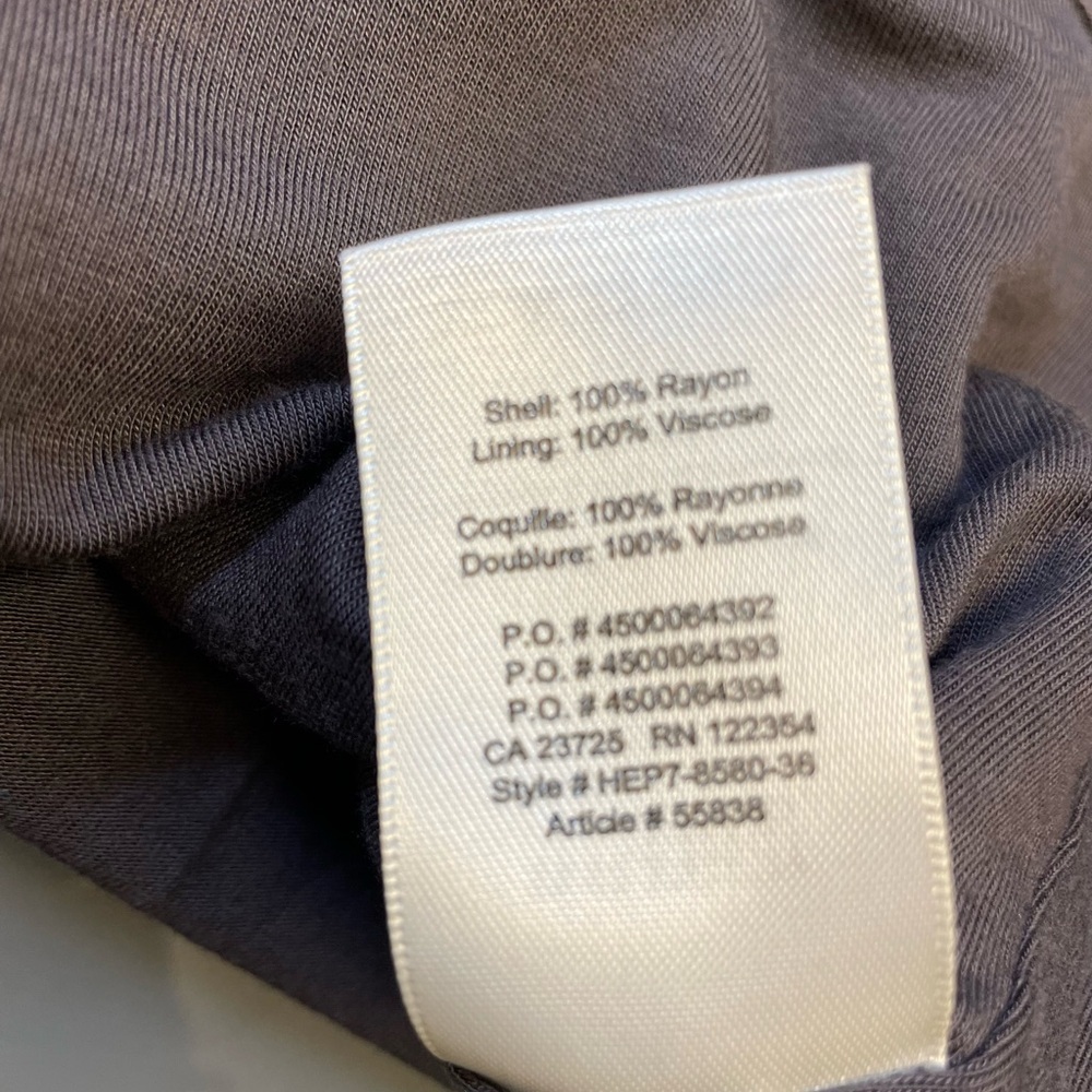 Aritzia Wilfred Free black camisole lined above the knee Vneck black dress S - Picture 8 of 8